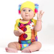 Body Fantasia Palhaço - Tamanho G (9 meses) - 11428 - Sulamericana