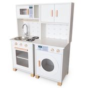 Kit Mini Cozinha Infantil e Máquina de Lavar