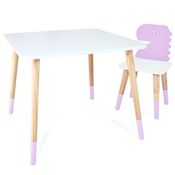 Kit Mesa e Cadeira Infantil Dinossauro