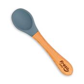 Colher de Bamboo e Silicone Introdução Alimentar Freso Baby