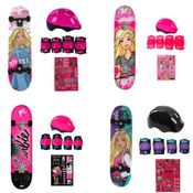 Skate Com Acessórios - Barbie - Modelos Sortidos - Fun