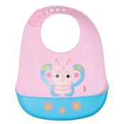 Babador De Silicone Com Pega Migalhas Kouii Borboleta Pipa