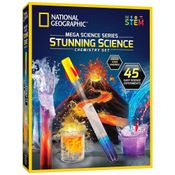 Kit com mais de 15 Experimentos Incluindo Vulcão em Erupção, NATIONAL GEOGRAPHIC NGMEGACHEMX, Azul