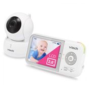 Babá Eletrônica Alcance 90 m2, Monitor 270 com Sensor de Temperatura, Canções e Modo de Economia de Energia, VTECH VM923, Branco