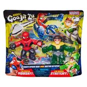Goo Jit Zu - 2 Bonecos Elásticos- Homem Aranha E Dr. Octopus