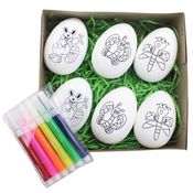 Ovos De Páscoa Infantil Para Colorir - 6cm