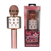 Microfone Infantil Bluetooth Star Voice Rose Gold Zoop Toys