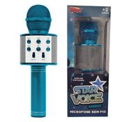Microfone Infantil Bluetooth Star Voice Azul ZoopToys