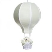 Lustre Balão Grande Verde Com Ursinho