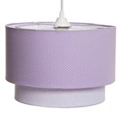 Lustre Tubular Duplo Lilás