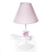 Abajur Metal Flor P Rosa