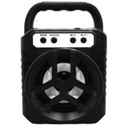 Caixa De Som Bluetooth USB SD Rádio FM Preto RAD9032