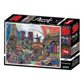 Quebra-cabeça 500 Peças  3D Modelo Paris  Multikids - BR1056