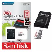 Cartão Micro Sd 32gb Ultra Classe 10 MicroSDXC UHS-I 100mb/S