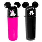 2 Potes Multiuso do Mickey e Minnie Rosa Estojo Lápis Guarda Pasta Escova e Objetos