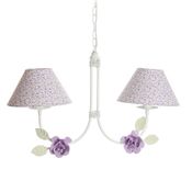 Lustre 2L Simples 2 Flores G Lilás