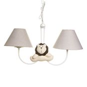 Lustre 2L Simples Com 2 Leões