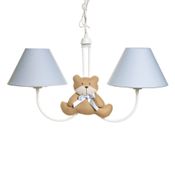 Lustre 2L Simples Com 2 Ursos Com Laço