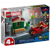 Marvel Hulk E Homem De Ferro Com Motocicleta Lego 76287