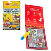 Conjunto de Atividade - Melissa & Doug - Caderno Para Colorir e Caneta de Água - Veículos - Sunny