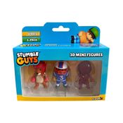 Stumble Guys Série 1 - Pack com 3 - Boxing Roo, Quarterback e Amethyst Nyx - Estrela