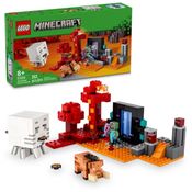 Minecraft A Emboscada do Portal Nether - Lego 21255