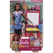 Boneca Barbie Professora de Artes Negra Mattel GJM30