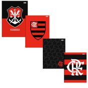 Kit 3 Cadernos Flamengo Brochurão 80 Fls Mengão Foroni
