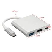 Adaptador USB 3.1 Type C Thunderbolt 3.0 x HDMI USB 3 Tipo-C