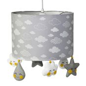 Lustre Tubular Chuva De Amor Cinza