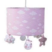 Lustre Tubular Chuva De Amor Rosa
