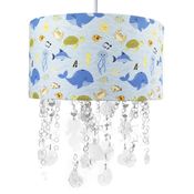 Lustre Tubular Cristais Fundo do Mar