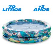 Piscina Infantil Stitch Inflável 70 litros Acima de 3 anos