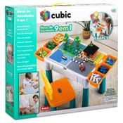 Mesa de Atividades Cubic com Blocos e Acessórios 9 em 1 Multikids - BR1212 BR1212