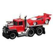Miniatura Caminhão Mack R685ST 1980 e Lamborguini Countach 1/64 Maisto 11552