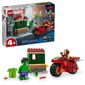 LEGO Super Heroes Marvel - Homem de Ferro Com Motocicleta e o Hulk 68 pcs - 76287