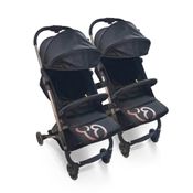 CARRINHO PARA GÊMEOS DUOLEE DUO PRETO COBRE (1085DPTC) - GALZERANO