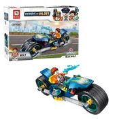 Block Brinq Heróis vs. Vilões - Blue Wolf  / Bolt 125pcs - Polibrinq