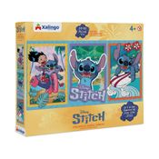 Quebra-cabeça - 3x100 peças cada - Stitch - Xalingo