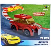 Hot Wheels Blocos de Montar Drifsta - 70 Peças - Cubic