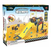 Kit Carrinho e Estacionamento com Rampa Construção 37 Peças Pais e Filhos