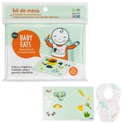 KIT DE MESA BABY EATS - 3 BABADORES 3 J. AMERICANOS - LIKLUC