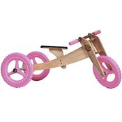 Bicicleta de Madeira Woodbike - 3 Estágios - Woodline - Rosa - Camará
