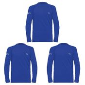 Kit 3 Camisas Térmicas Puma UV50+ Manga Longa Infantil