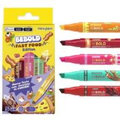 MARCA TEXTO BE BOLD FAST FOOD EDITION - 5 CORES - NEWPEN