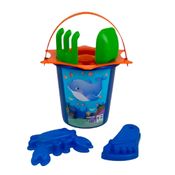 Brinquedo Balde de praia sortido 4 acessórios BQ0859S Kendy
