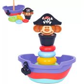 Brinquedo  Bebe Baby Pirata Encaixe Empilhar - Mercotoys