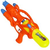 Brinquedo Super Pistola Arminha Infantil Água Laranja 45cm