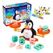 Brinquedo Balança Pinguim Jogo De Matemática Equilíbrio Aprendizagem