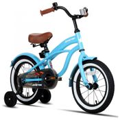Bicicleta Infantil com Apoio para os Pés e Pneu sem Ar, 2 anos, JOYSTAR, Azul